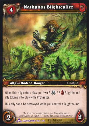 World of Warcraft TCG | Nathanos Blightcaller - Scourgewar 186/270 | The Nerd Merchant