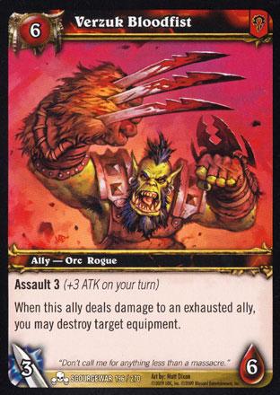 World of Warcraft TCG | Verzuk Bloodfist - Scourgewar 196/270 | The Nerd Merchant