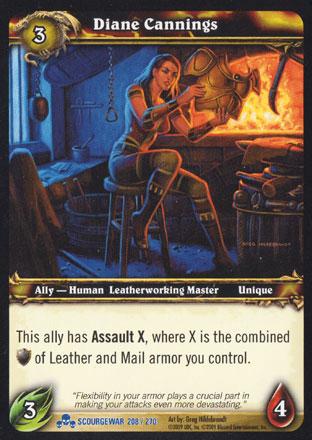 World of Warcraft TCG | Diane Cannings - Scourgewar 208/270 | The Nerd Merchant