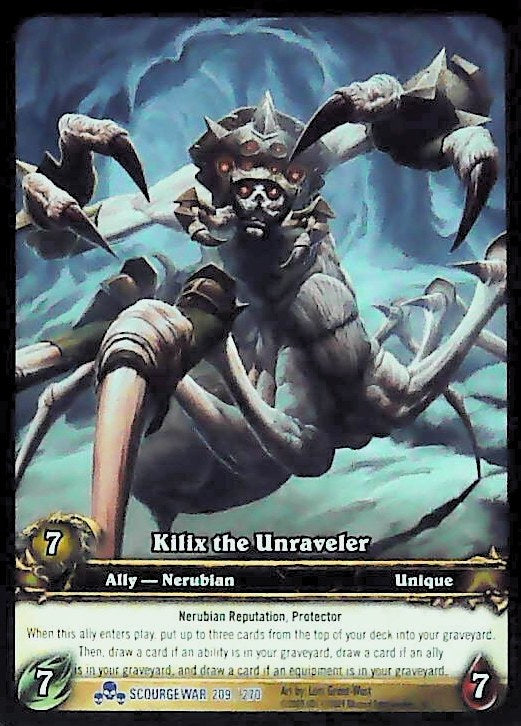 World of Warcraft TCG | Kilix the Uraveler (Extended Art) - Scourgewar 209/270 | The Nerd Merchant