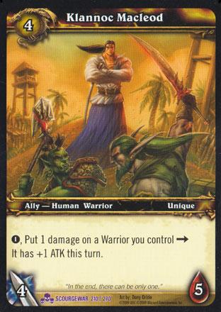 World of Warcraft TCG | Klannoc Macleod - Scourgewar 210/270 | The Nerd Merchant