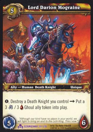 World of Warcraft TCG | Lord Darion Mograine - Scourgewar 211/270 | The Nerd Merchant