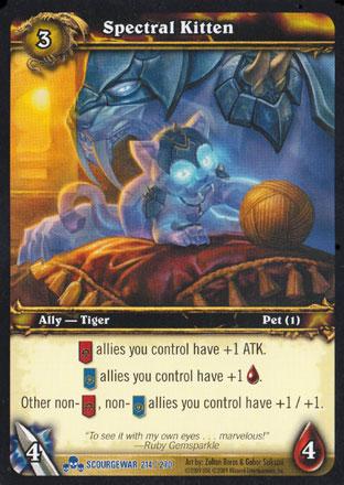 World of Warcraft TCG | Spectral Kitten - Scourgewar 214/270 | The Nerd Merchant