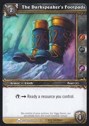 World of Warcraft TCG | The Darkspeaker's Footpads - Scourgewar 219/270 | The Nerd Merchant