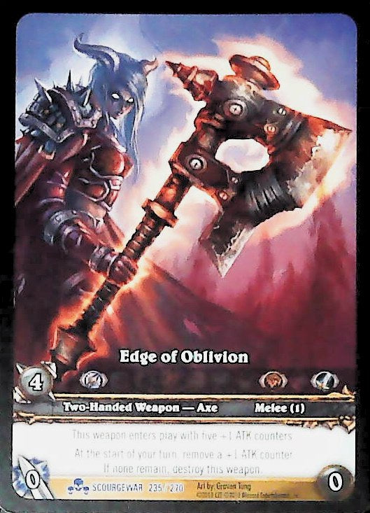 World of Warcraft TCG | Edge Of Oblivion (Extended Art) - Scourgewar 235/270 | The Nerd Merchant