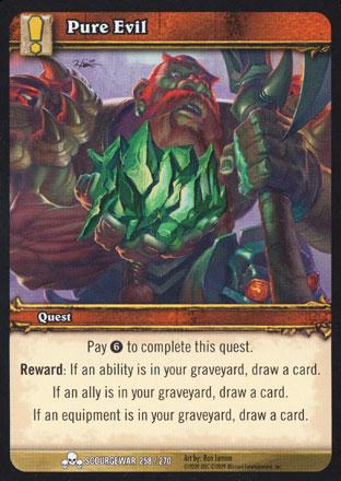 World of Warcraft TCG | Pure Evil - Scourgewar 258/270 | The Nerd Merchant