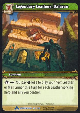 World of Warcraft TCG | Legendary Leathers, Dalaran - Scourgewar 268/270 | The Nerd Merchant