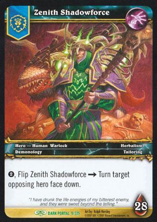 World of Warcraft TCG | Zenith Shadowforce - Through the Dark Portal 9/319 | The Nerd Merchant