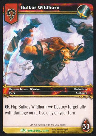 World of Warcraft TCG | Bulkas Wildhorn - Through the Dark Portal 12/319 | The Nerd Merchant