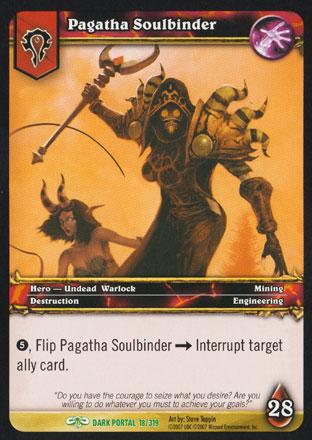 World of Warcraft TCG | Pagatha Soulbinder - Through the Dark Portal 18/319 | The Nerd Merchant