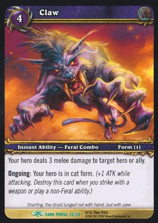 World of Warcraft TCG | Claw - Through the Dark Portal 20/319 | The Nerd Merchant