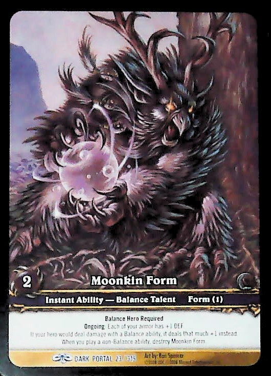 World of Warcraft TCG | Moonkin Form (Extended Art) - Through the Dark Portal 23/319 | The Nerd Merchant