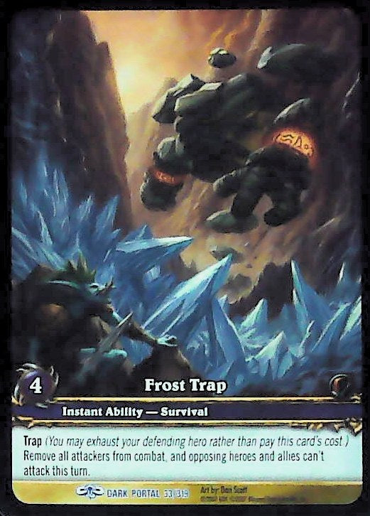 World of Warcraft TCG | Frost Trap (Extended Art) - Through the Dark Portal 33/319 | The Nerd Merchant