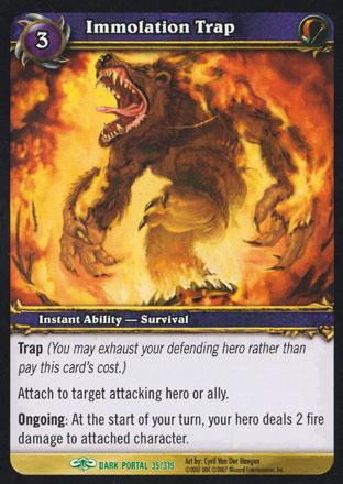 World of Warcraft TCG | Immolation Trap - Through the Dark Portal 35/319 | The Nerd Merchant