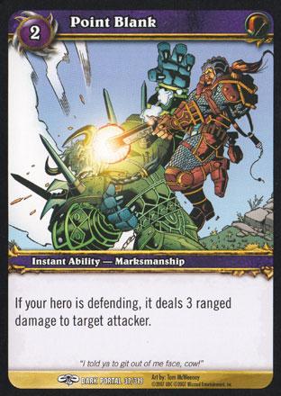 World of Warcraft TCG | Point Blank - Through the Dark Portal 37/319 | The Nerd Merchant