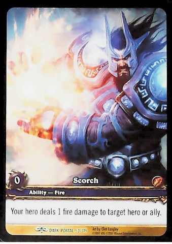 World of Warcraft TCG | Scorch (Extended Art) - Through the Dark Portal 53/319 | The Nerd Merchant