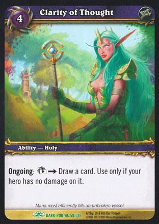 World of Warcraft TCG | Clarity of Thought - Through the Dark Portal 68/319 | The Nerd Merchant