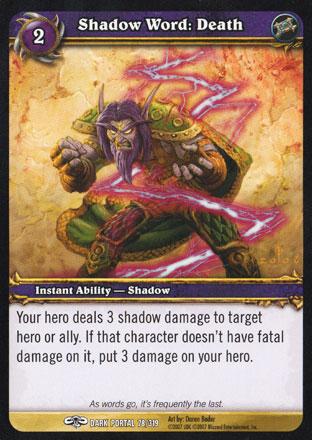 World of Warcraft TCG | Shadow Word: Death - Through the Dark Portal 78/319 | The Nerd Merchant