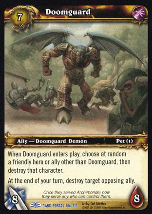 World of Warcraft TCG | Doomguard - Through the Dark Portal 104/319 | The Nerd Merchant