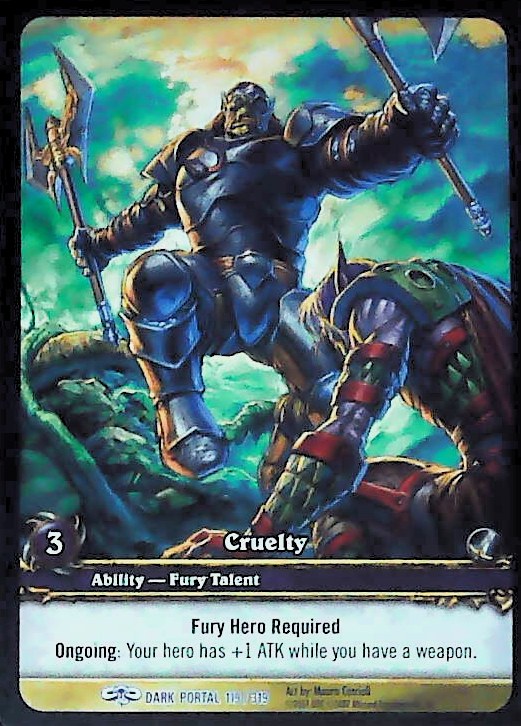 World of Warcraft TCG | Cruelty (Extended Art) - Through the Dark Portal 119/319 | The Nerd Merchant