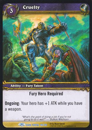 World of Warcraft TCG | Cruelty - Through the Dark Portal 119/319 | The Nerd Merchant