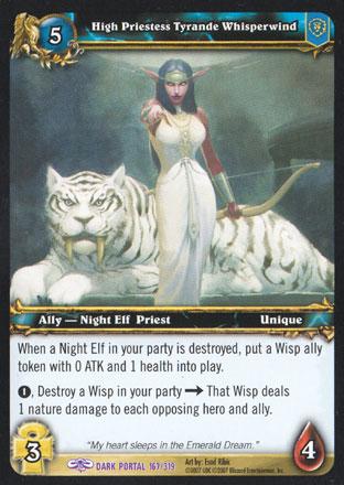 World of Warcraft TCG | High Priestess Tyrande Whisperwind - Through the Dark Portal 167/319 | The Nerd Merchant