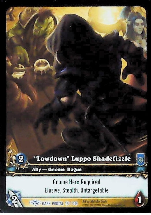 World of Warcraft TCG | "Lowdown" Luppo Shadefizzle (Extended Art) - Through the Dark Portal 177/319 | The Nerd Merchant