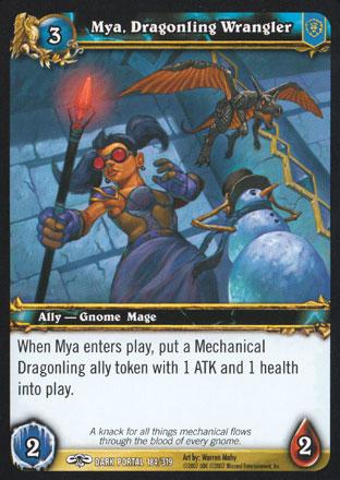 World of Warcraft TCG | Mya, Dragonling Wrangler - Through the Dark Portal 184/319 | The Nerd Merchant