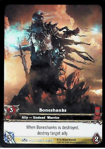 World of Warcraft TCG | Boneshanks (Extended Art) - Through the Dark Portal 201/319 | The Nerd Merchant