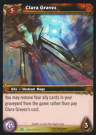 World of Warcraft TCG | Clara Graves - Through the Dark Portal 203/319 | The Nerd Merchant