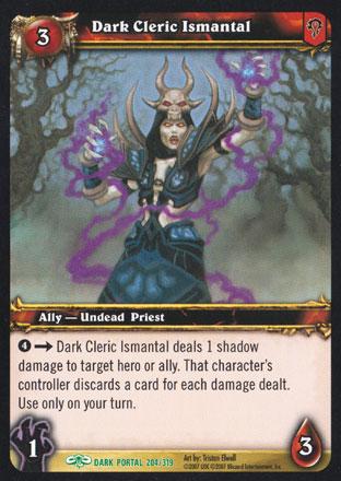 World of Warcraft TCG | Dark Cleric Ismantal - Through the Dark Portal 204/319 | The Nerd Merchant