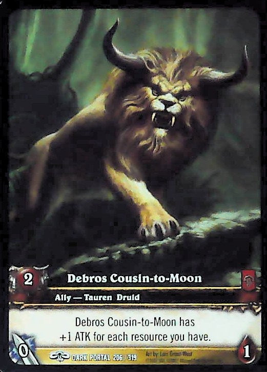 World of Warcraft TCG | Debros Cousin-to-Moon (Extended Art) - Through the Dark Portal 206/319 | The Nerd Merchant