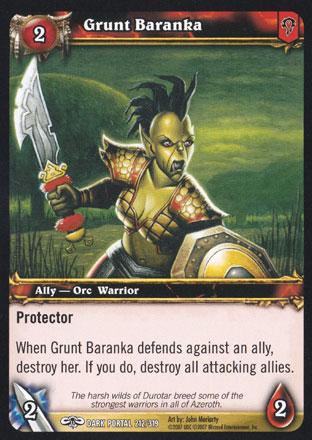 World of Warcraft TCG | Grunt Baranka - Through the Dark Portal 212/319 | The Nerd Merchant