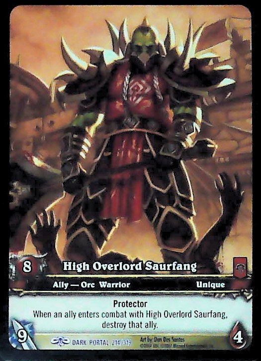 World of Warcraft TCG | High Overlord Saurfang (Extended Art) - Through the Dark Portal 214/319 | The Nerd Merchant