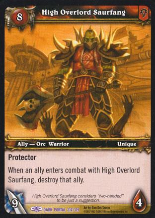 World of Warcraft TCG | High Overlord Saurfang - Through the Dark Portal 214/319 | The Nerd Merchant