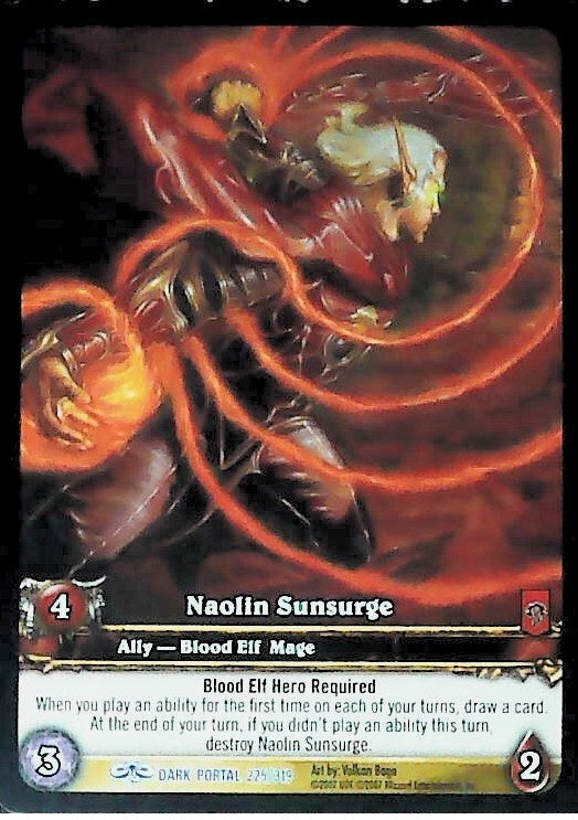 World of Warcraft TCG | Naolin Sunsurge (Extended Art) - Through the Dark Portal 225/319 | The Nerd Merchant