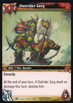 World of Warcraft TCG | Outrider Zarg - Through the Dark Portal 227/319 | The Nerd Merchant