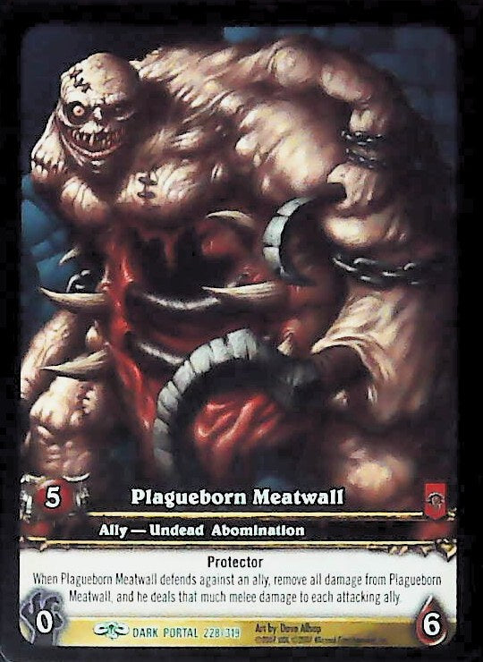 World of Warcraft TCG | Plagueborn Meatwall (Extended Art) - Through the Dark Portal 228/319 | The Nerd Merchant