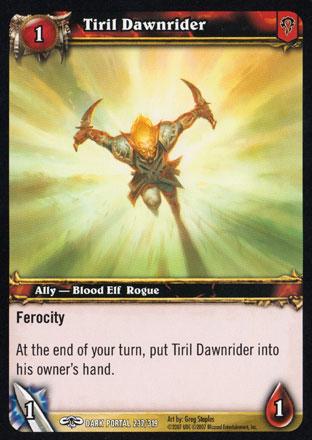 World of Warcraft TCG | Tiril Dawnrider - Through the Dark Portal 237/319 | The Nerd Merchant