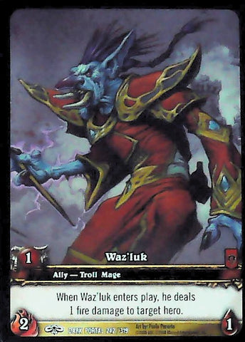 World of Warcraft TCG | Waz'Luk (Extended Art) - Through the Dark Portal 242/319 | The Nerd Merchant