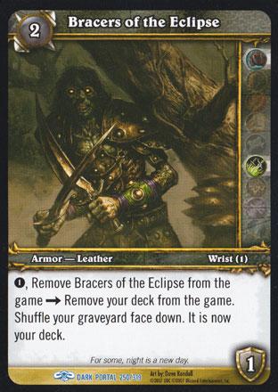 World of Warcraft TCG | Bracers of the Eclipse - Through the Dark Portal 250/319 | The Nerd Merchant