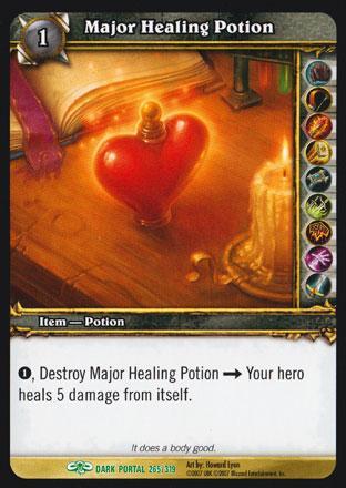 World of Warcraft TCG | Major Healing Potion (Foil) - Through the Dark Portal 265/319 | The Nerd Merchant