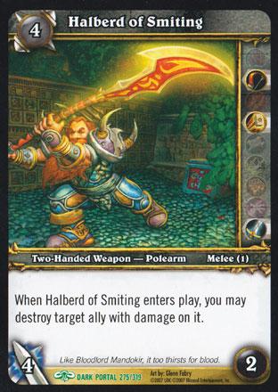 World of Warcraft TCG | Halberd of Smiting - Through the Dark Portal 275/319 | The Nerd Merchant