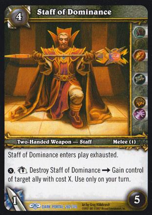 World of Warcraft TCG | Staff of Dominance - Through the Dark Portal 282/319 | The Nerd Merchant
