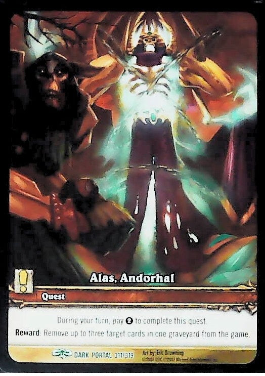 World of Warcraft TCG | Alas, Andorhal (Extended Art) - Through the Dark Portal 311/319 | The Nerd Merchant