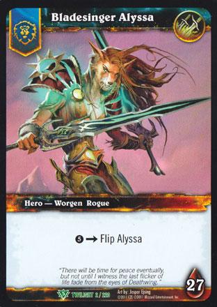 World of Warcraft TCG | Bladeslinger Alyssa - Twilight of the Dragons 2/220 | The Nerd Merchant