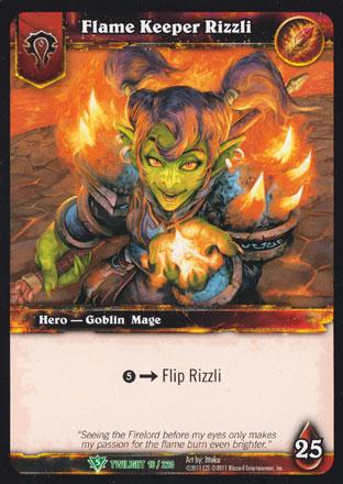 World of Warcraft TCG | Flame Keeper Rizzli - Twilight of the Dragons 16/220 | The Nerd Merchant