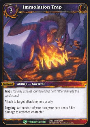 World of Warcraft TCG | Immolation Trap - Twilight of the Dragons 43/220 | The Nerd Merchant