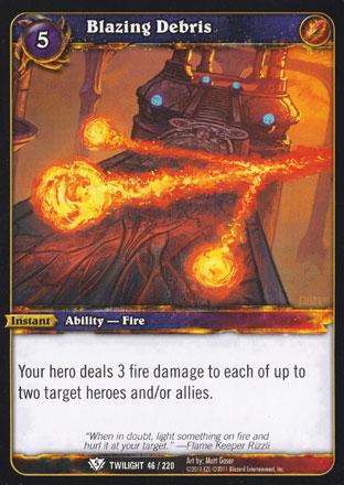 World of Warcraft TCG | Blazing Debris - Twilight of the Dragons 46/220 | The Nerd Merchant