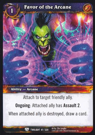 World of Warcraft TCG | Favor of the Arcane - Twilight of the Dragons 47/220 | The Nerd Merchant
